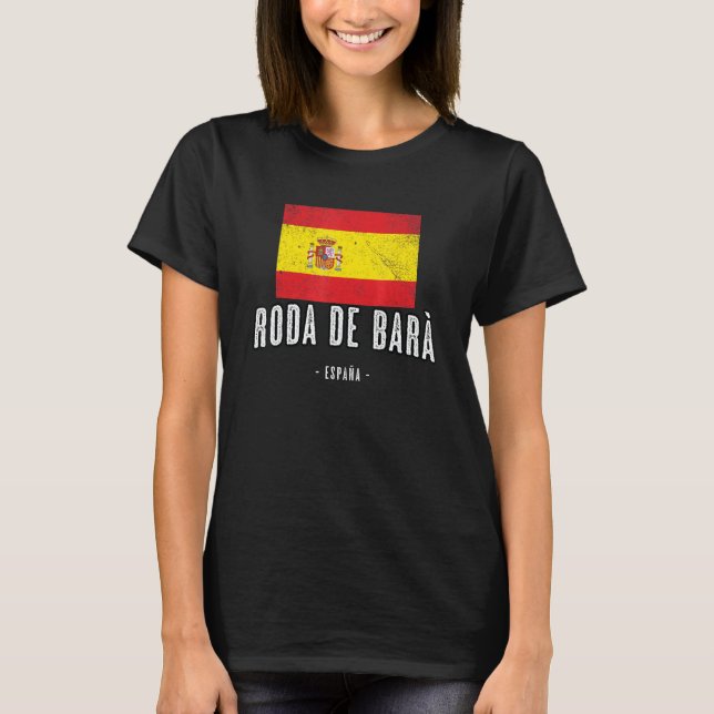 Camiseta Roda de Espanha Bar ES Bandeira Cidade - Ropa Band (Frente)
