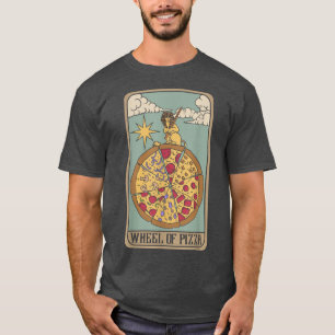 Camiseta Roda de Pizza Tarot Card Egípcia Comida de Pizza D