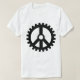 Camiseta Roda dentada da Paz-T-Camisa (Frente do Design)