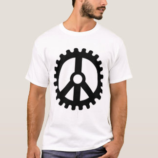 Camiseta Roda dentada da Paz-T-Camisa
