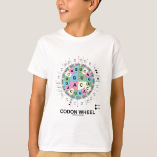 Camiseta Roda do Codon (ácidos aminados dos Codons do RNA)