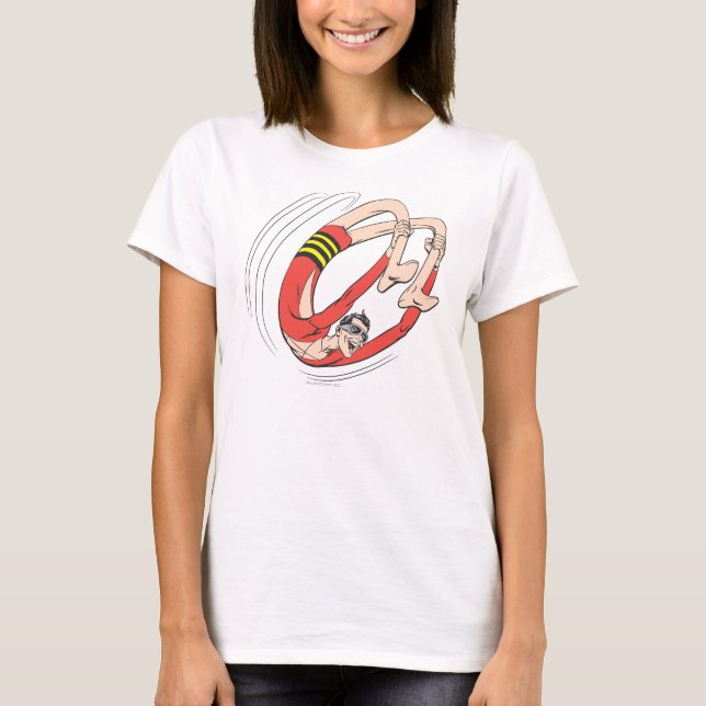 Camiseta Roda do dorso do Homem Plástico (Frente)