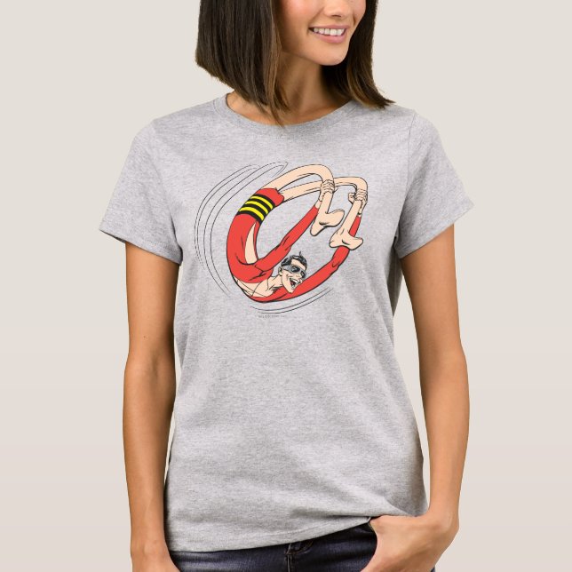 Camiseta Roda do dorso do Homem Plástico (Frente)