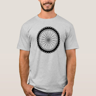 Camiseta Roda do Mountain bike - preto