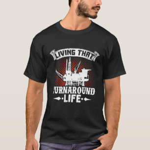 Camiseta Roda do Roughneck do Furacão do Oilfield Worker Ri