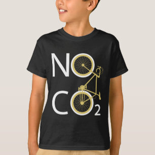 Camiseta Roda Fixie de Bicicleta Sem Co2 Proteção Ambiental