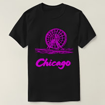 Roda-gigante do Chicago Navy Pier Neon Rosa