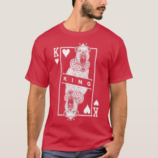 Camiseta Roda Maciça Triada Rei Terrier De Corações Engraça