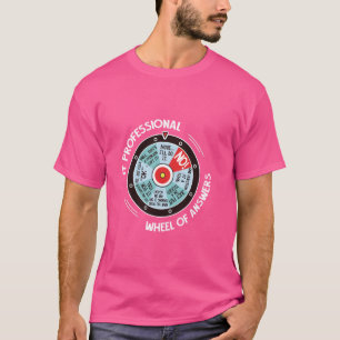 Camiseta Roda Profissional De TI De Respostas - Tecnologia