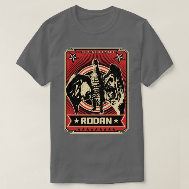 CAMISETA RODAN PROPAGANDA POSTER (Frente do Design)