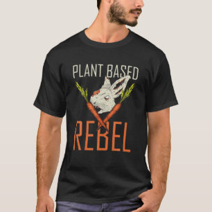 Camiseta Rodas de lebre rebeldes baseadas em plantas vão a