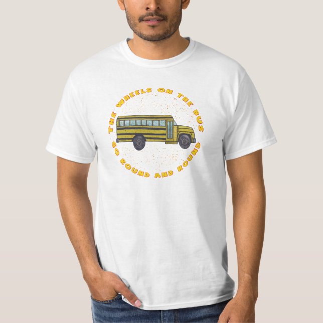 Camiseta Rodas de Ônibus Escolar (Frente)