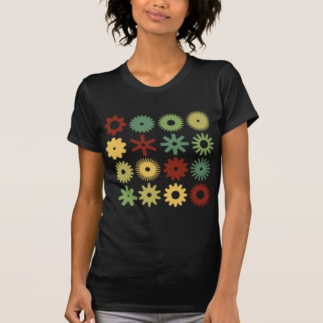 Camiseta Rodas denteadas - cores 03 (Frente)