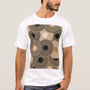 Camiseta Rodas Douradas do arco preto: Abstrato