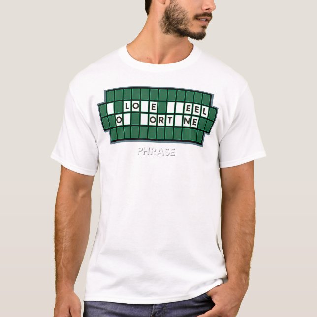 Camiseta Rodas E Jogo De Palavras Da Fortuna (Frente)