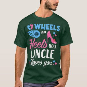 Camiseta Rodas Ou Salto Seu Tio Ama Sua Revelação De Gênero