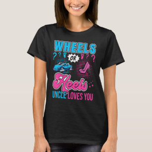 Camiseta Rodas Ou Salto Tio Te Ama Novo Sexo De Bebê