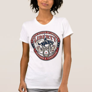 Camiseta Rodeio da Liberdade Patriótico Rodeio Patriótico O