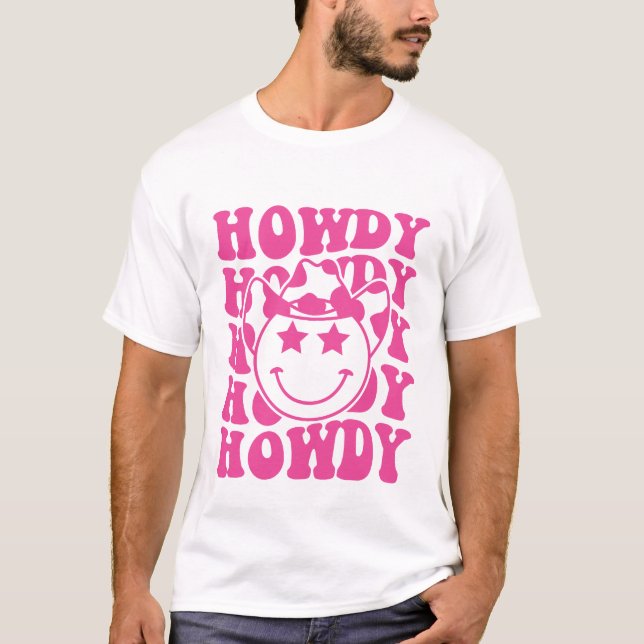 Camiseta Rodeio Ocidental - Rosa Howmile Face Rodeo (Frente)