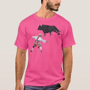 Camiseta Rodeio Palhaço Funny Bull Lutando Lover Gag Bullfi