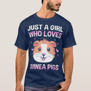 Camiseta Rodent Lover Apenas Uma Menina Que Ama Suínos De G