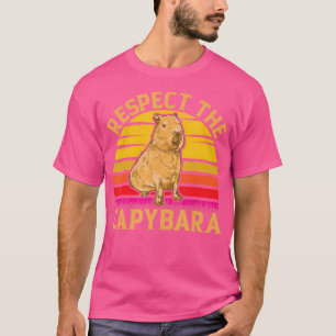 Camiseta Rodent Respeita A Capybara Cute Capybara