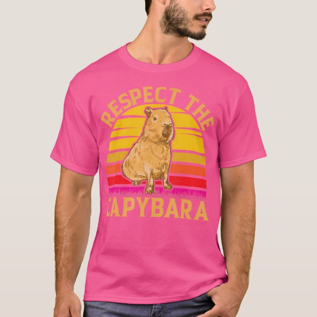 Camiseta Rodent Respeita A Capybara Cute Capybara (Frente)