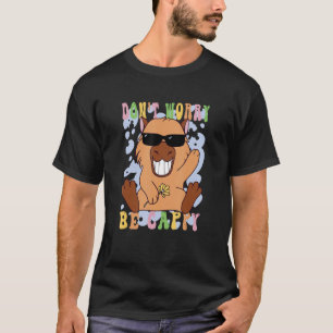 Camiseta Rodent Water Pig Não se preocupe em ser Cappy Capy
