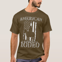 Rodeo Americano Touro De Cavalo De Cowboy Voando P