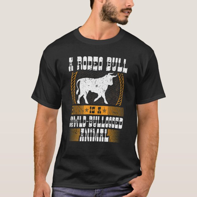 Camiseta Rodeo Bull Cote Jaripeo Men Bull Rider (Frente)
