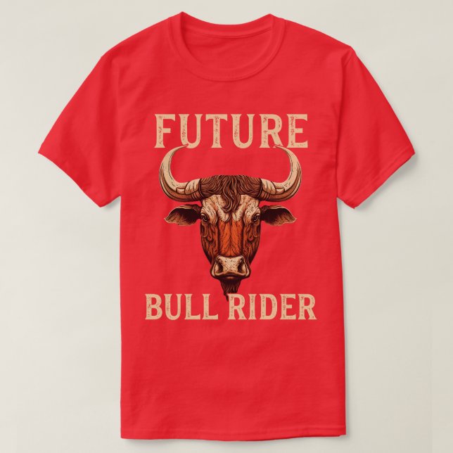 Camiseta Rodeo Bull Rider Kids Bull Futuro Touro (Frente do Design)