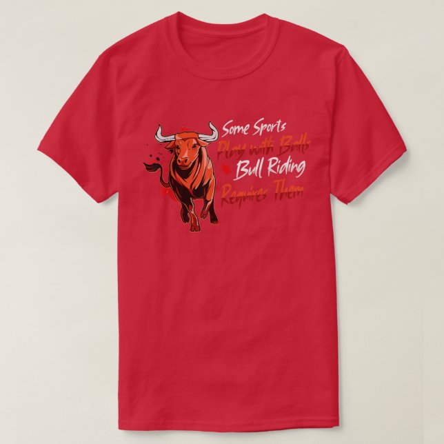 Camiseta Rodeo Bull Riding Livcabeças Show Farmer Cattle (Frente do Design)