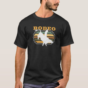 Camiseta Rodeo Bull Riding Vintage Retro Country Western Ra
