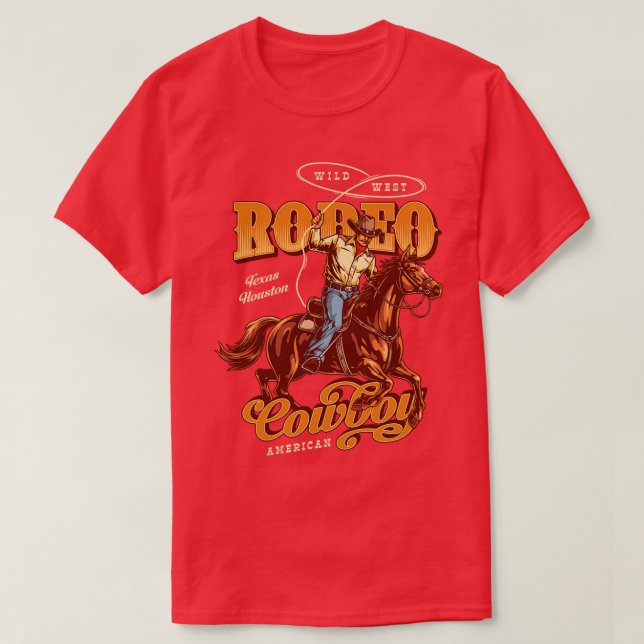 Camiseta Rodeo Cowboy (Frente do Design)