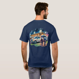 Camiseta Rodeo Cowboy Com Caminhão E Reboque De Cavalo