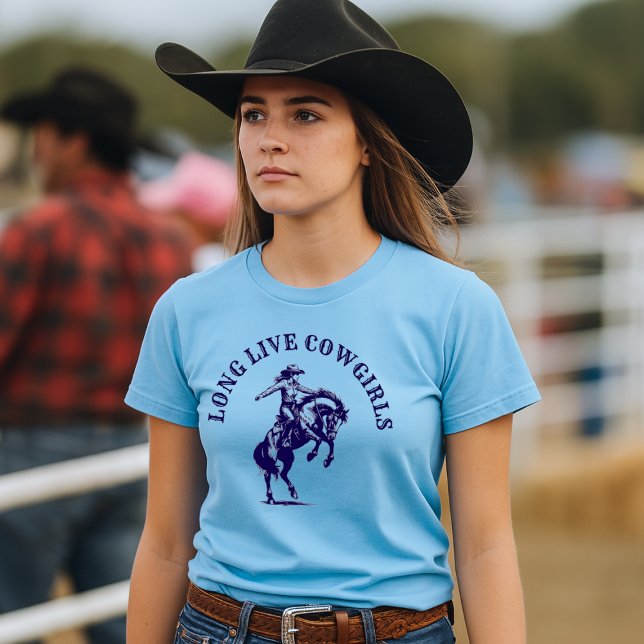 Camiseta Rodeo Cowgirl Em Modelo De Cavalo (Criador carregado)