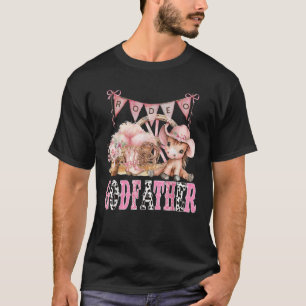 Camiseta Rodeo DeusPai Rosa Coquette CowGirl primeiro anive