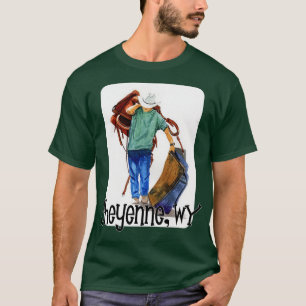 Camiseta Rodeo Em Cheyenne Wyoming