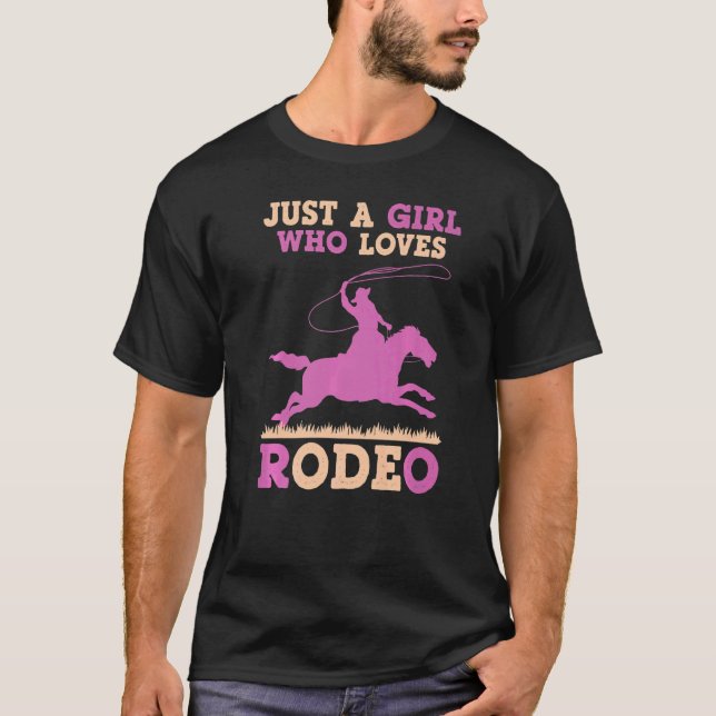 Camiseta Rodeo Girl Horse Rider Rancher Horsegirl Co (Frente)
