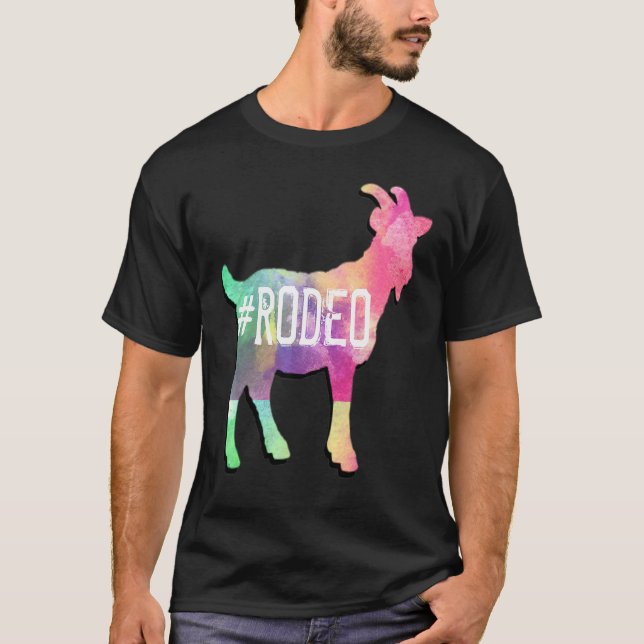 Camiseta RODEO Gráfico engraçado de GOAT RODEO (Frente)