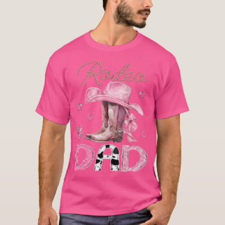 Camiseta Rodeo Pai Rosa Boots Coquette Cowgirl Par Aniversá