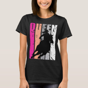 Camiseta Rodeo Queen Barrel Racer Race Racer Women Cowgirl