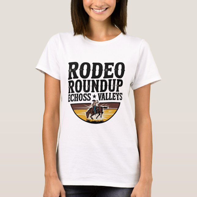 Camiseta Rodeo Roundup Echoes Entre Valleys (Frente)