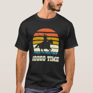 Camiseta Rodeo Time Vintage Rodeo Time Cowboy Horse Retro S