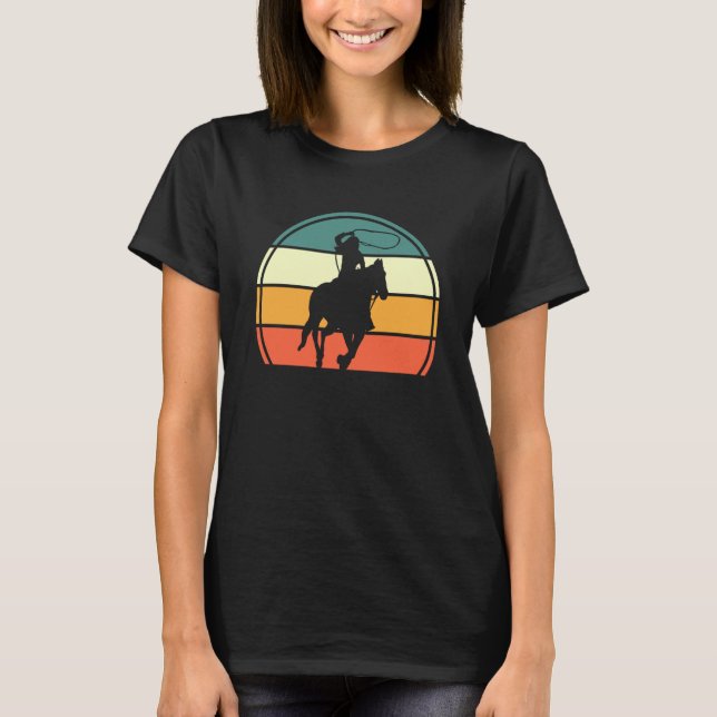 Camiseta Rodeo Western Country Howdy Texas Girl Horse Ridin (Frente)