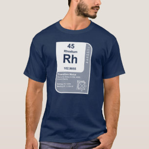 Camiseta Ródio (Rh)