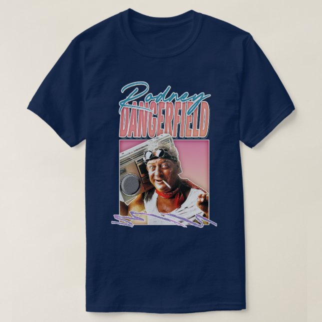 Camiseta Rodney Dangerfield Retro Style Fan Art Design (Frente do Design)