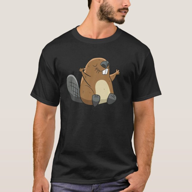 Camiseta Rodrígueiro Funny Beaver Costume Legal Beaver Pul (Frente)