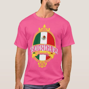 Camiseta Rodriguez Família Mexico Flag