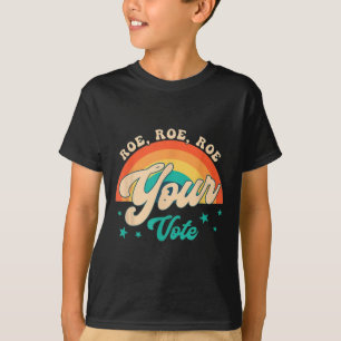 Camiseta Roe Roe O Voto - Flores Feministas Florais